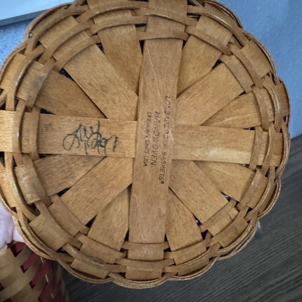 Longaberger 1998 Americana 25th Anniversary Basket & 1997 Inaugural Basket - Picture 7 of 8